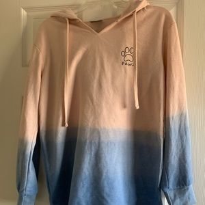 PAWZ Never Worn Pink/Blue Ombré Hoodie